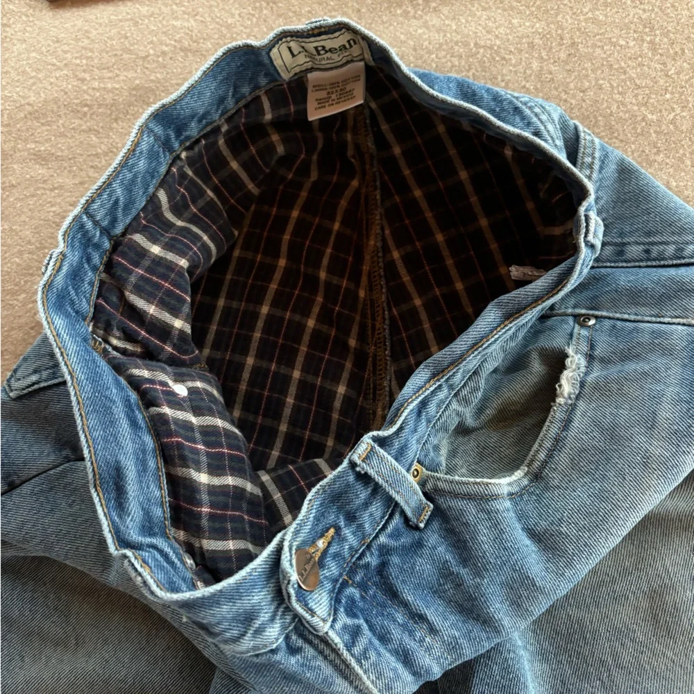 Vintage L.L. Bean Flannel Lined Jeans